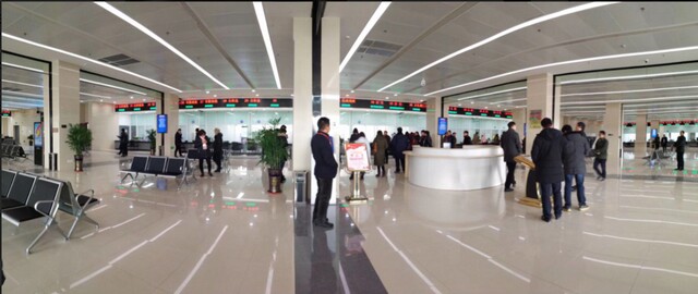 泰州黃橋政務(wù)服務(wù)中心100窗口排隊叫號系統(tǒng)、觸摸查詢系統(tǒng)